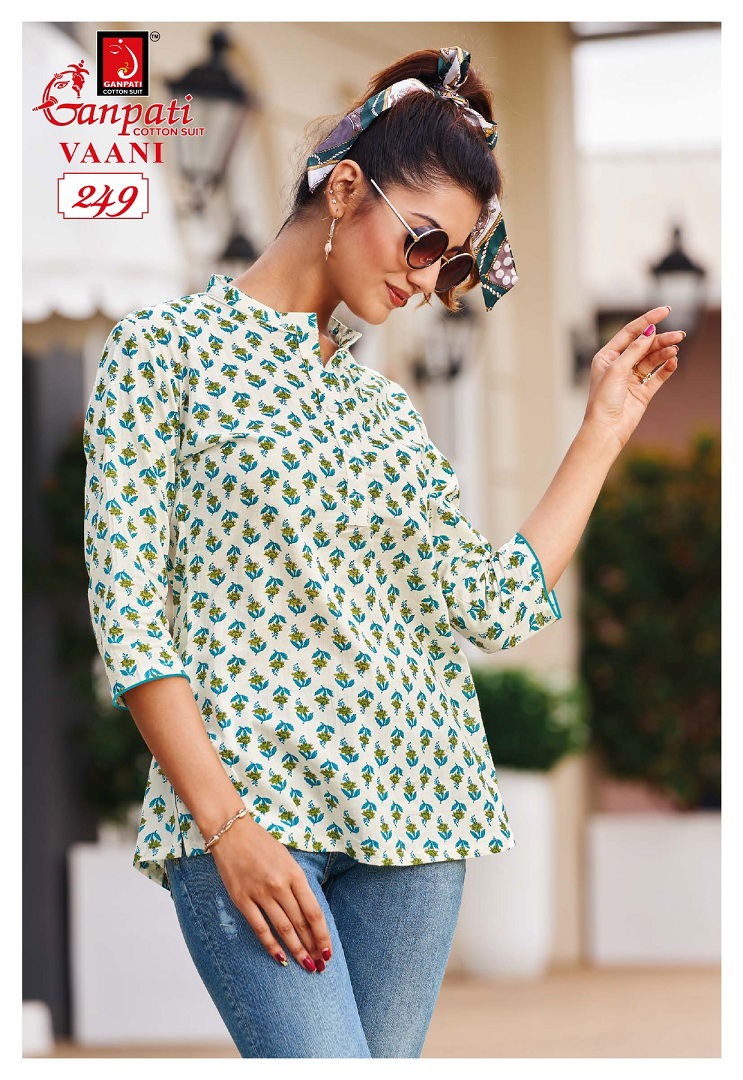 Vaani Vol 2 By Ganpati Summer Special Cotton Ladies Top Wholesale Price In Surat